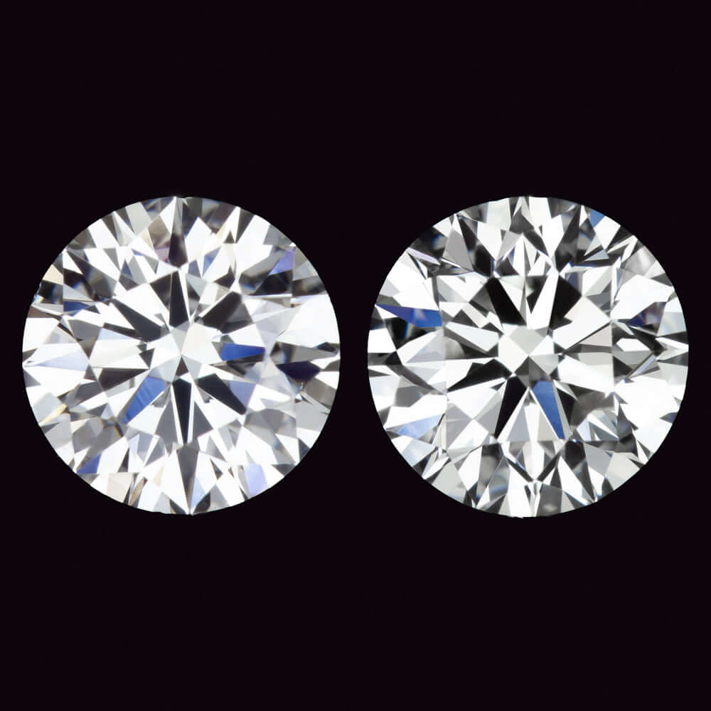 2 CARAT LAB CREATED DIAMOND STUD EARRINGS CERTIFIED E SI1 PAIR EXCELLENT ROUND
