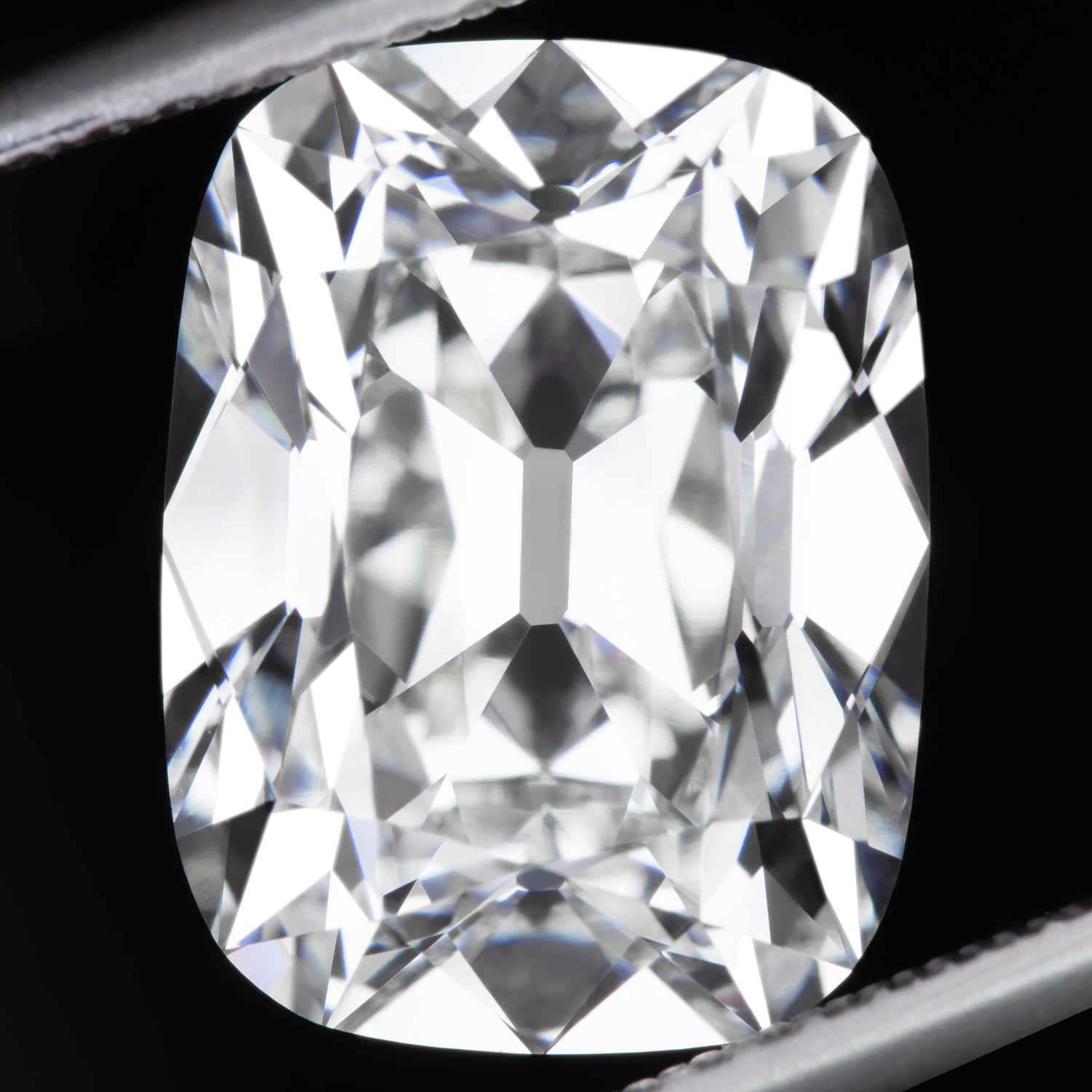 5.09ct OLD MINE CUT LAB CREATED DIAMOND CERTIFIED F VVS2 CUSHION