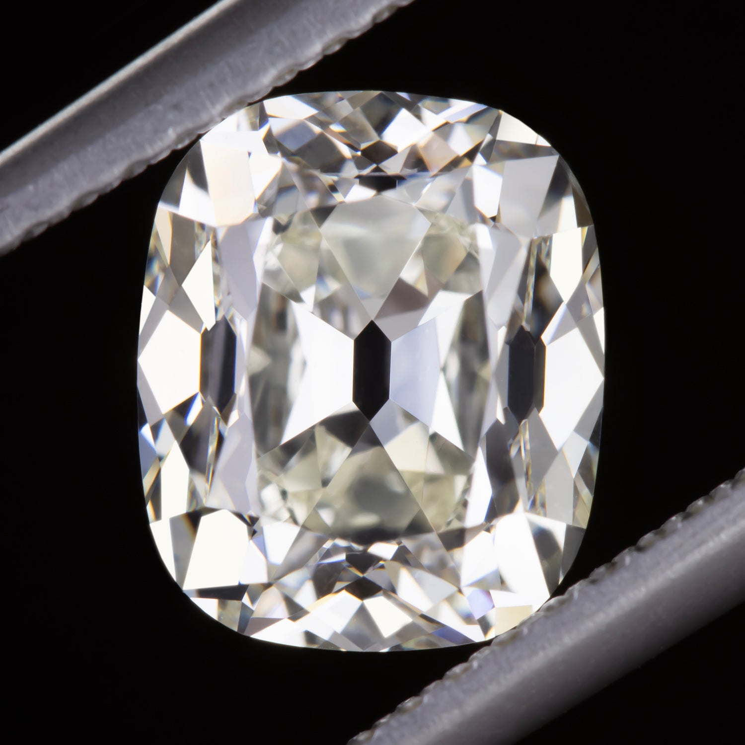 CARAT OLD MINE CUT DIAMOND GIA CERTIFIED K SI1 ELONGATED CUSHION