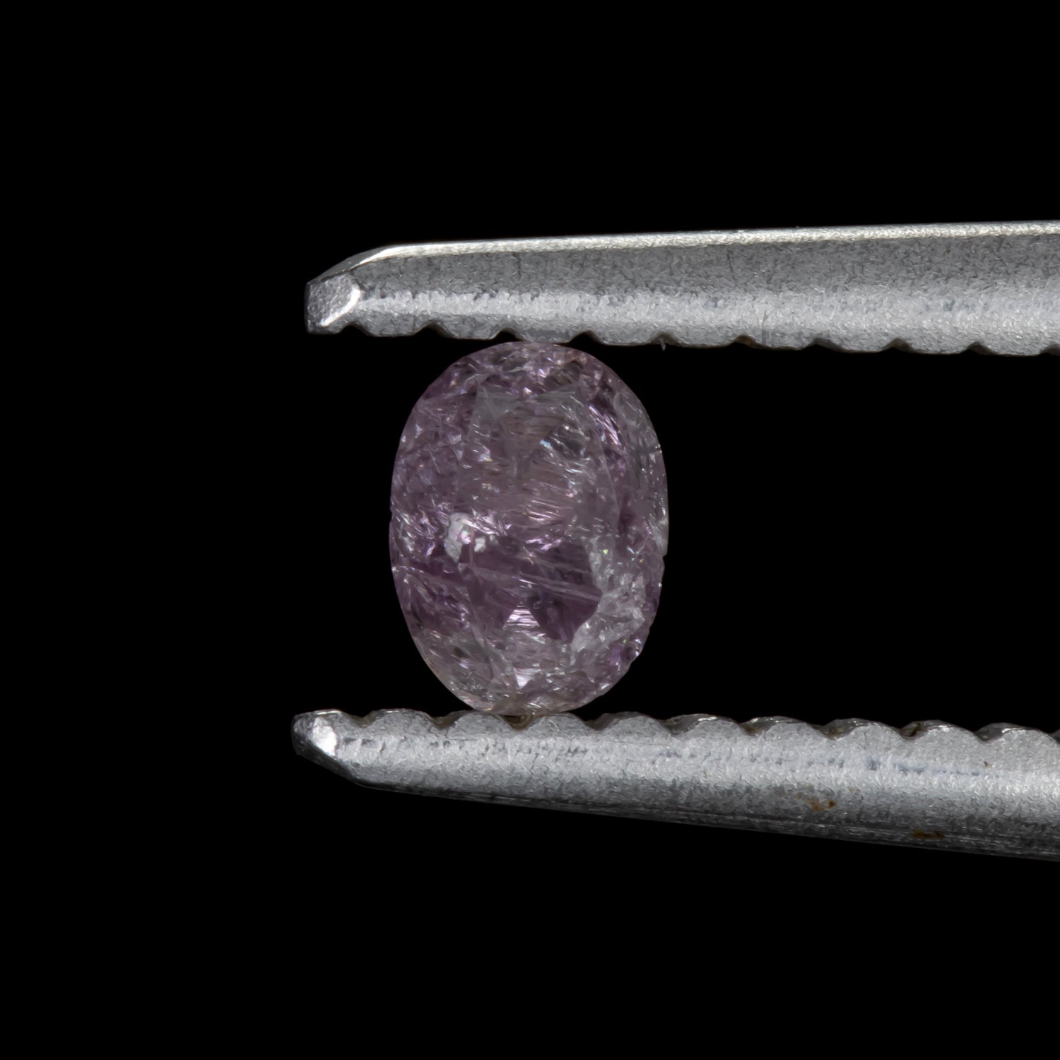0.15ct FANCY DEEP PURPLE PINK DIAMOND GIA CERTIFIED NATURAL OVAL 