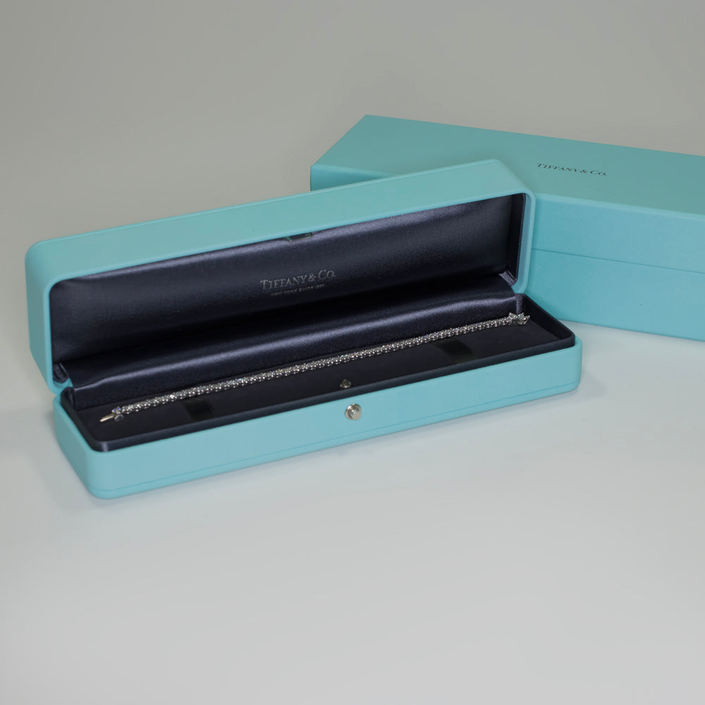 TIFFANY CO DIAMOND TENNIS BRACELET VICTORIA F-G VS - Main Image