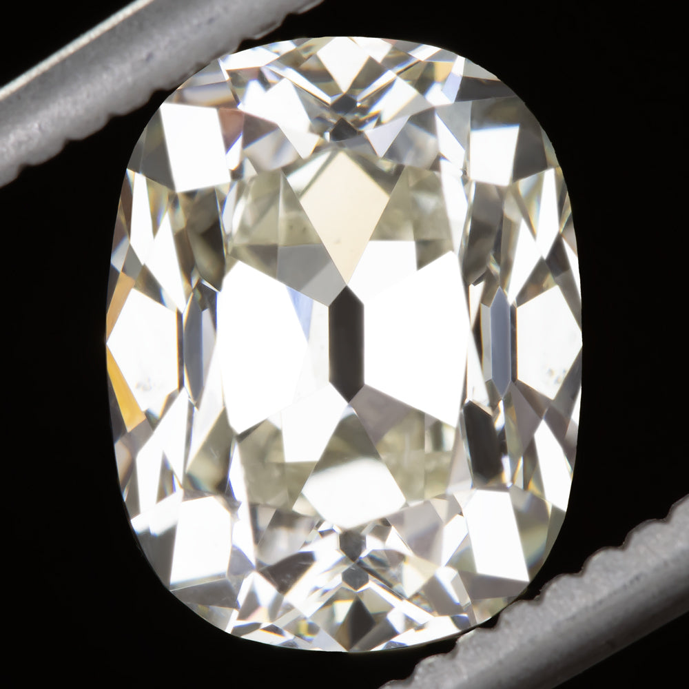 OLD MINE CUT DIAMOND GIA CERTIFIED N SI1 ELONGATED CUSHION
