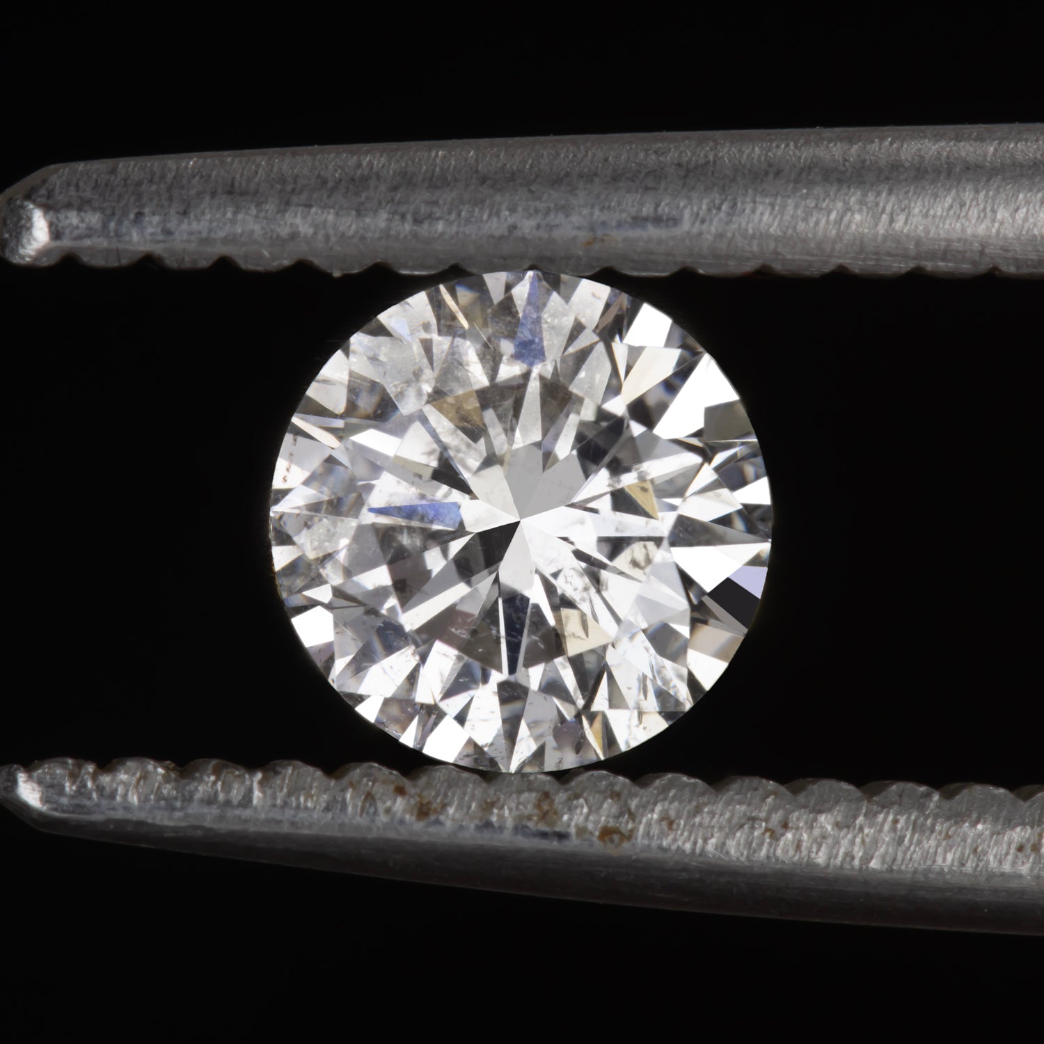 0.45ct Brilliant Round Cut Flawless Genuine Natural Black Onyx Gem Ideal VV 0.45 CT Loose Round Brilliant Cut Salt and Pepper Diamond