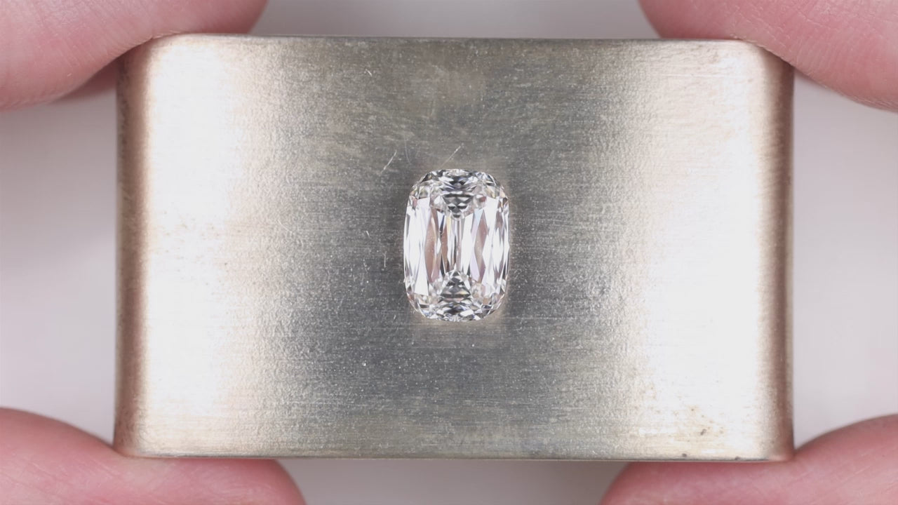 2.03ct LAB CREATED DIAMOND CRISS CUT ASHOKA IGI CERTIFIED CUSHION SHAPE LOOSE