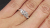 0.90ct OLD EUROPEAN CUT DIAMOND ENGAGEMENT RING H-I VS1 MID CENTURY WHITE GOLD