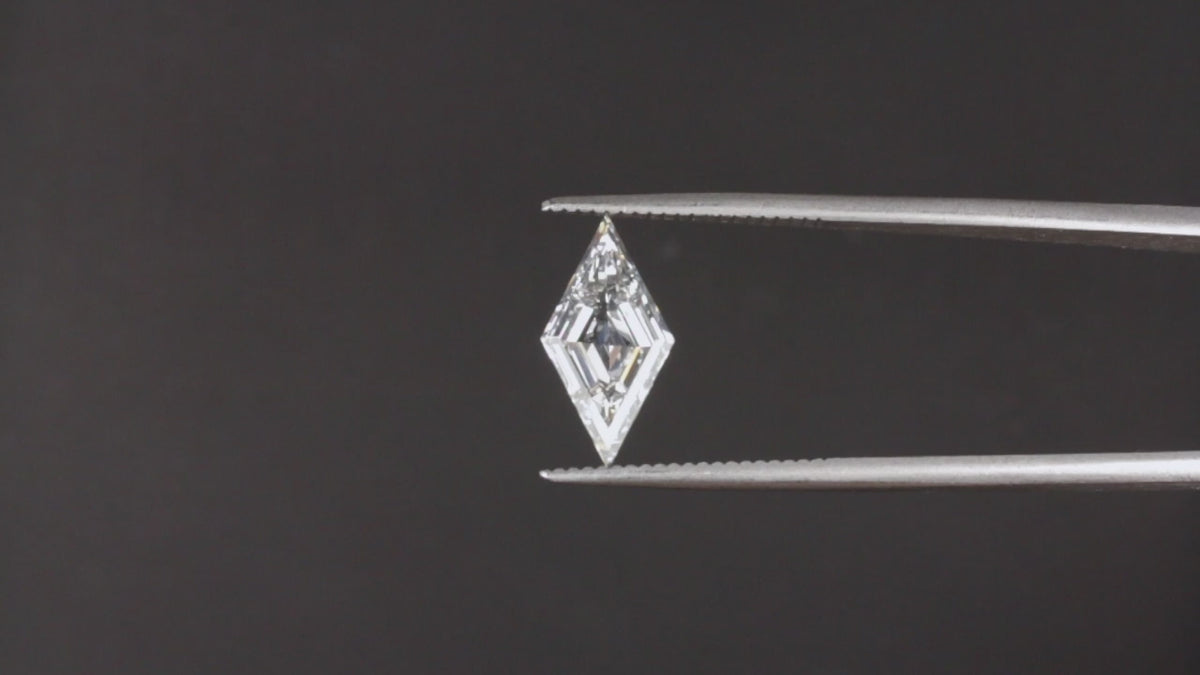 2c E VS1 LAB CREATED DIAMOND LOZENGE KITE SHAPE STEP CUT CERTIFIED 2 CARAT LOOSE
