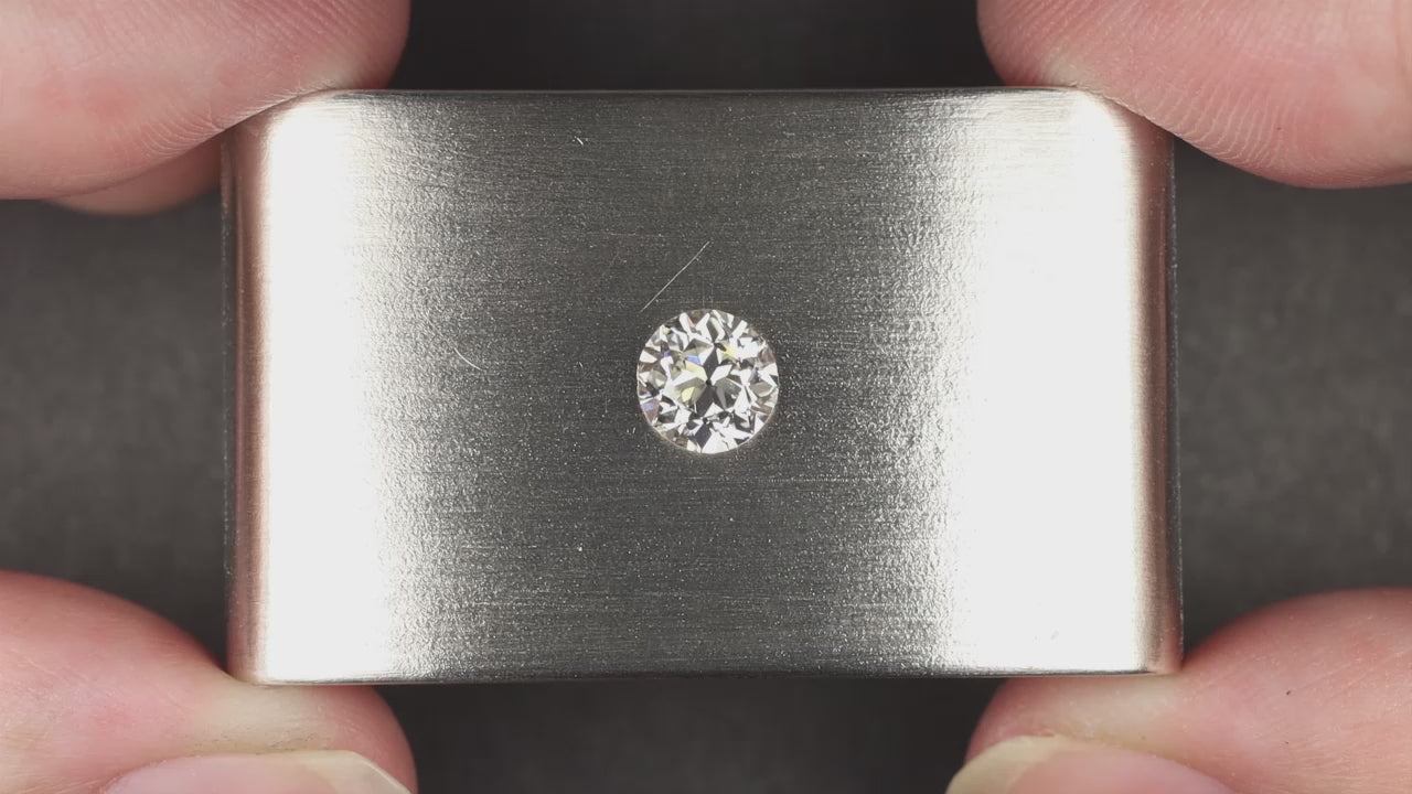 0.97ct OLD EUROPEAN CUT DIAMOND I VS2 LOOSE VINTAGE ENGAGEMENT ESTATE 1 CARAT