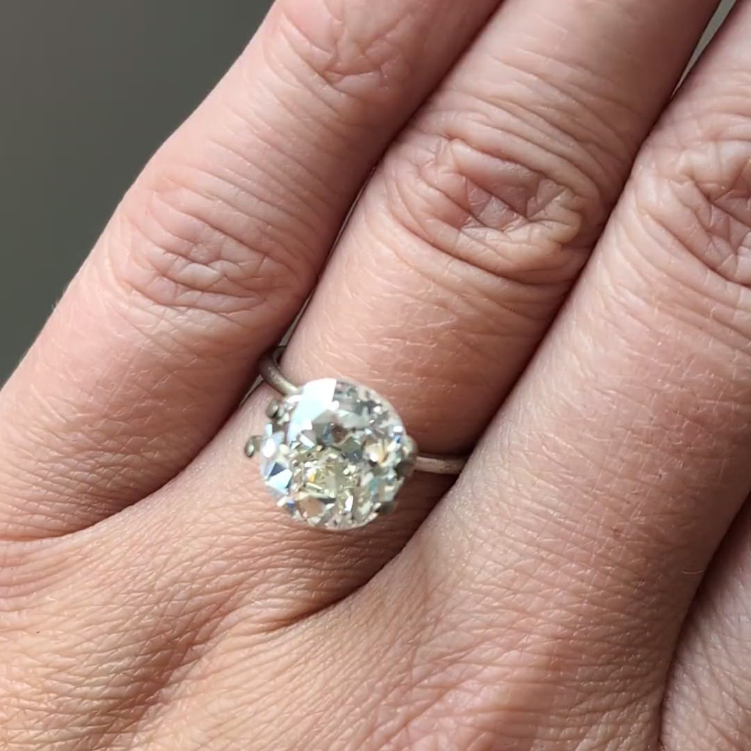 5.30ct OLD EUROPEAN CUT DIAMOND GIA CERTIFIED L VS1 LOOSE NATURAL VINTAGE ESTATE