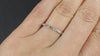 HALF ETERNITY DIAMOND BAGUETTE WEDDING BAND STACKING NATURAL BAR SET 14k GOLD