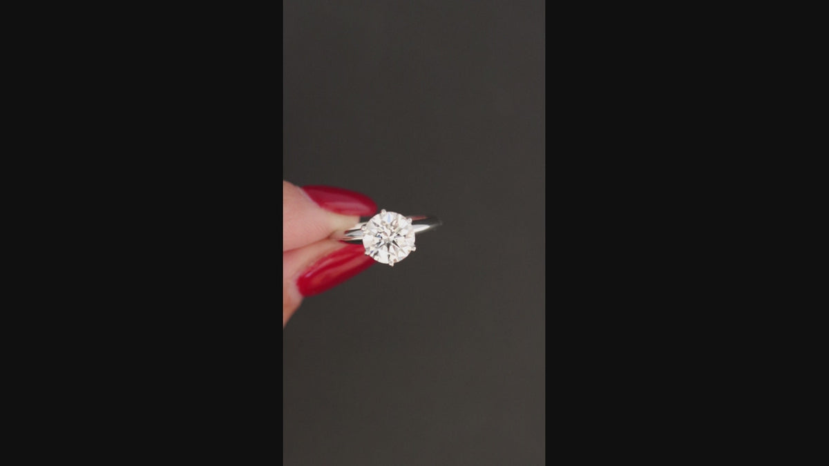 AUTHENTIC TIFFANY & CO 2ct DIAMOND ENGAGEMENT RING SOLITAIRE 1.95 E VS1 PLATINUM