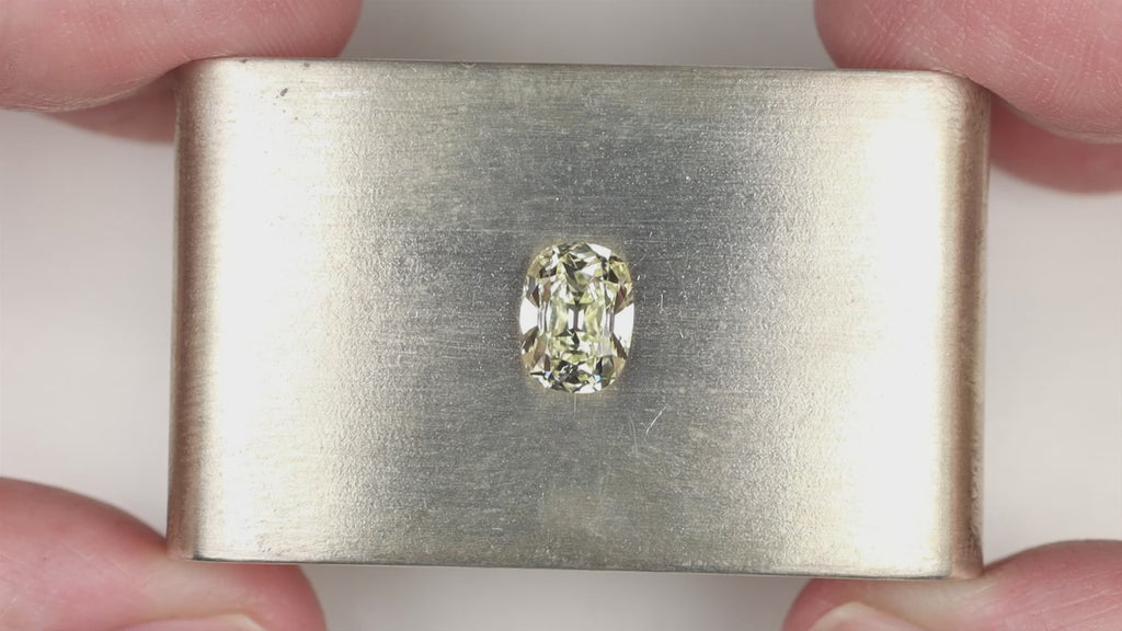 1.30ct OLD MINE CUT DIAMOND GIA CERTIFIED U-V VS1 ELONGATED CUSHION BRILLIANT