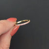 PINK SAPPHIRE 14K YELLOW GOLD ETERNITY RING STACKING WEDDING BAND - Size 5.5