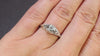VINTAGE DIAMOND SOLITAIRE RING G VS1 18K WHITE GOLD FILIGREE BUTTERFLY ROUND CUT