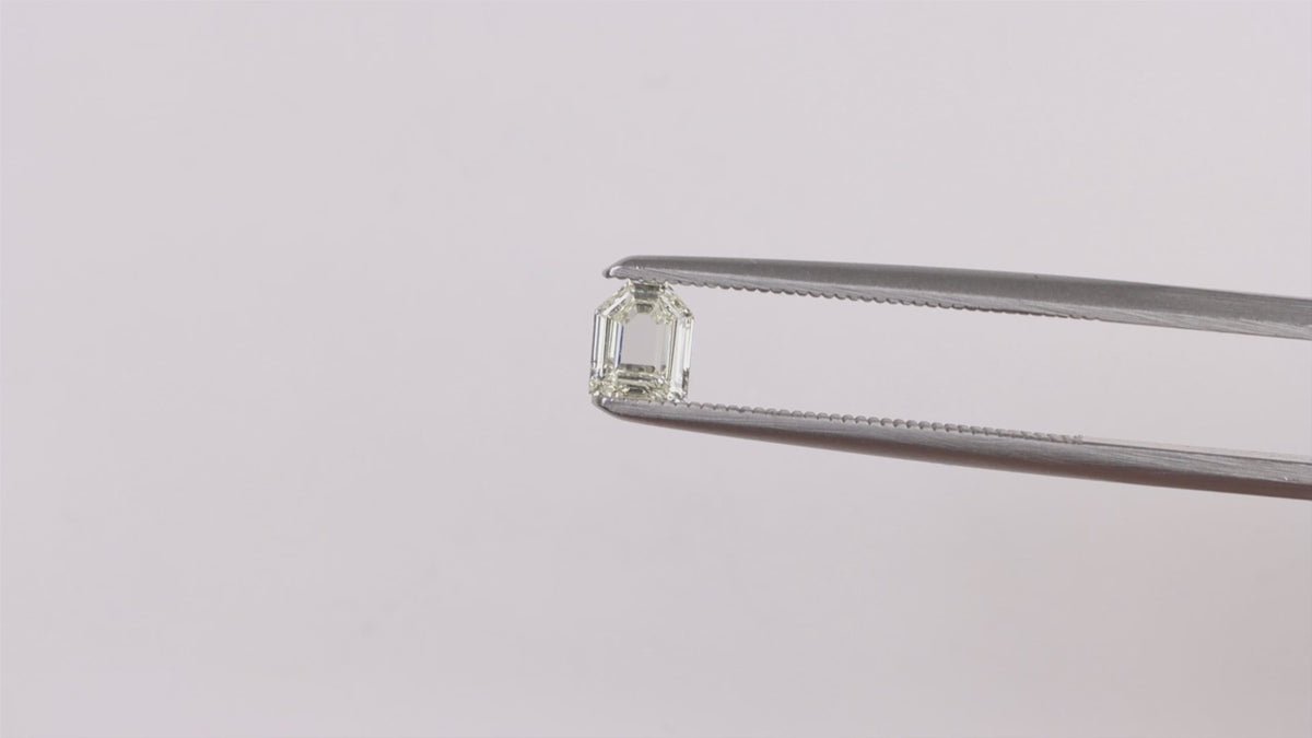 NATURAL 0.30ct K VVS1-VVS2 ROSE CUT BULLET SHAPE DIAMOND STEP GEOMETRIC LOOSE