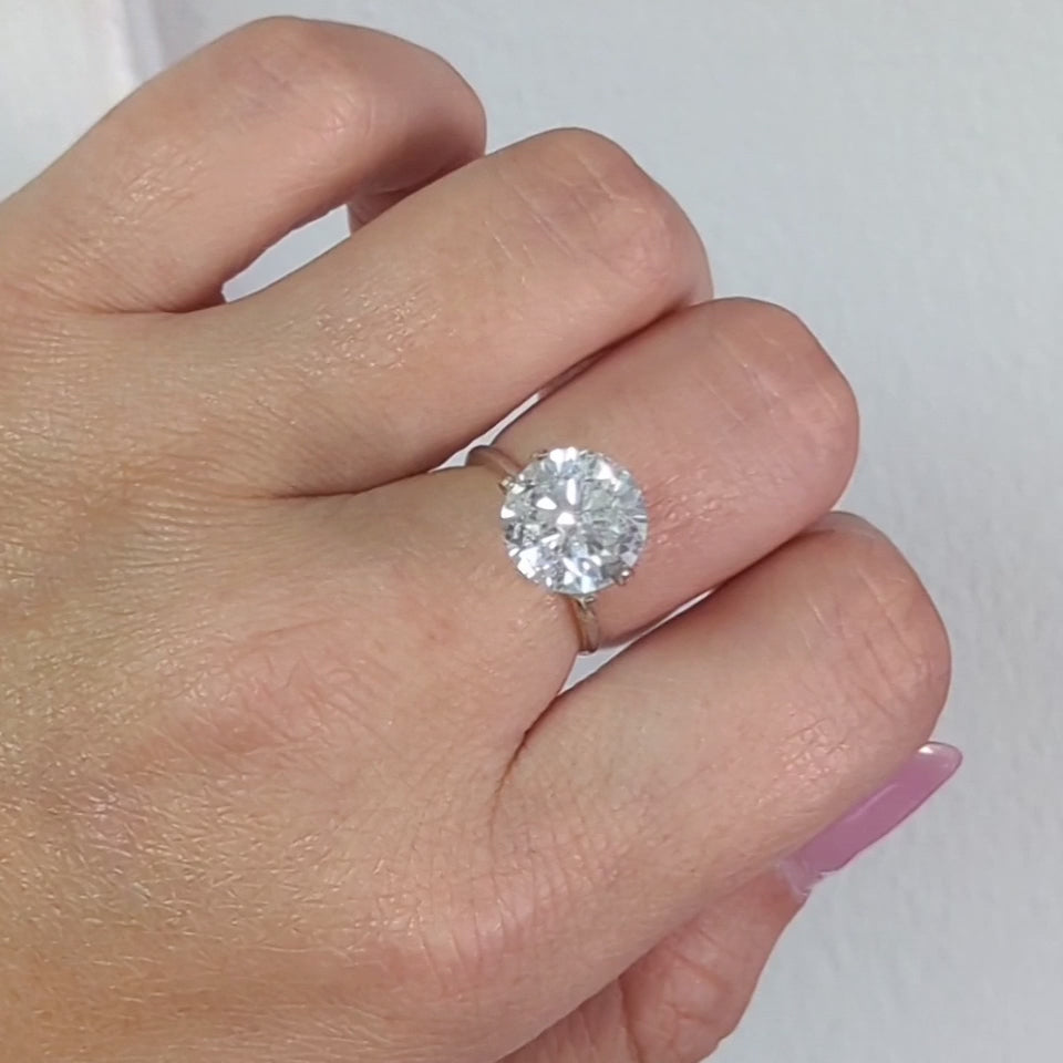 5.19ct GIA CERTIFIED VERY GOOD ROUND BRILLIANT CUT DIAMOND NATURAL LOOSE 5 CARAT