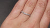 VINTAGE STYLE FLORAL WEDDING BAND 14k WHITE GOLD CURVED CONTOUR ORANGE BLOSSOM