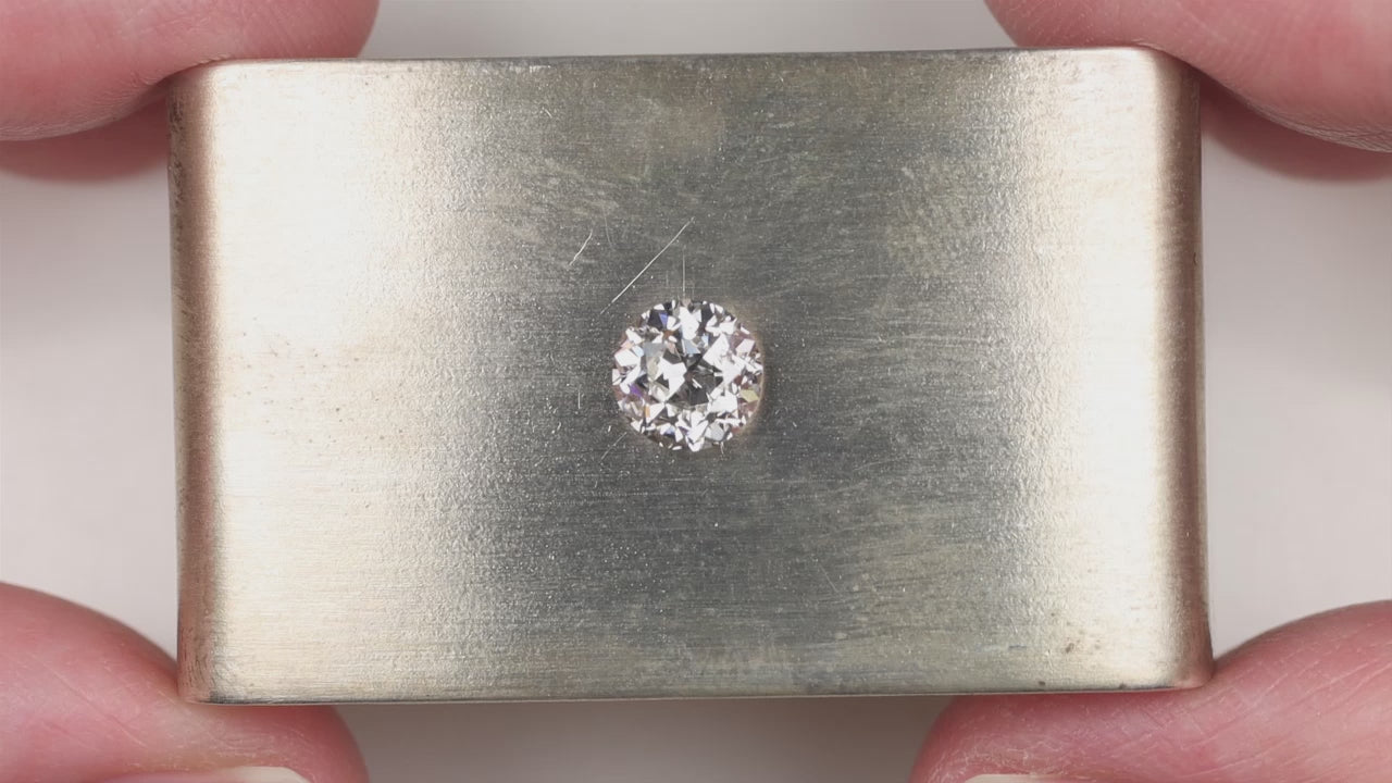 1 CARAT OLD EUROPEAN CUT LAB CREATED DIAMOND VINTAGE STYLE CERTIFIED E VS1 1ct