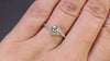 1ct OLD EUROPEAN CUT DIAMOND ENGAGEMENT RING VINTAGE STYLE WHITE GOLD SOLITAIRE