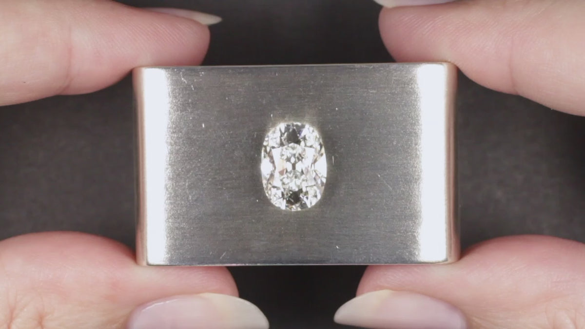 3.70ct E VVS2 OLD MINE CUT LAB CREATED DIAMOND IGI CERTIFIED LOOSE ENGAGEMENT 