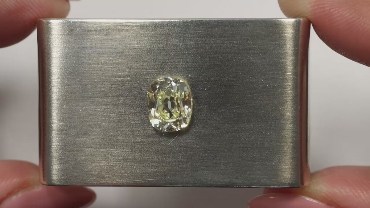 GIA CERTIFIED 2.03ct N VS1 OLD MINE CUT DIAMOND NATURAL ENGAGEMENT VINTAGE STYLE