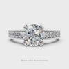 ART DECO FILIGREE DIAMOND MOUNT ROUND CUSHION VINTAGE STYLE ENGAGEMENT SETTING