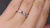 BAGUETTE DIAMOND WEDDING BAND STACKING RING PLATINUM CHANNEL EAST WEST 0.87ct