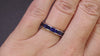 4 CARAT ART DECO SAPPHIRE ETERNITY RING VINTAGE WEDDING BAND 18k WHITE GOLD 4ct