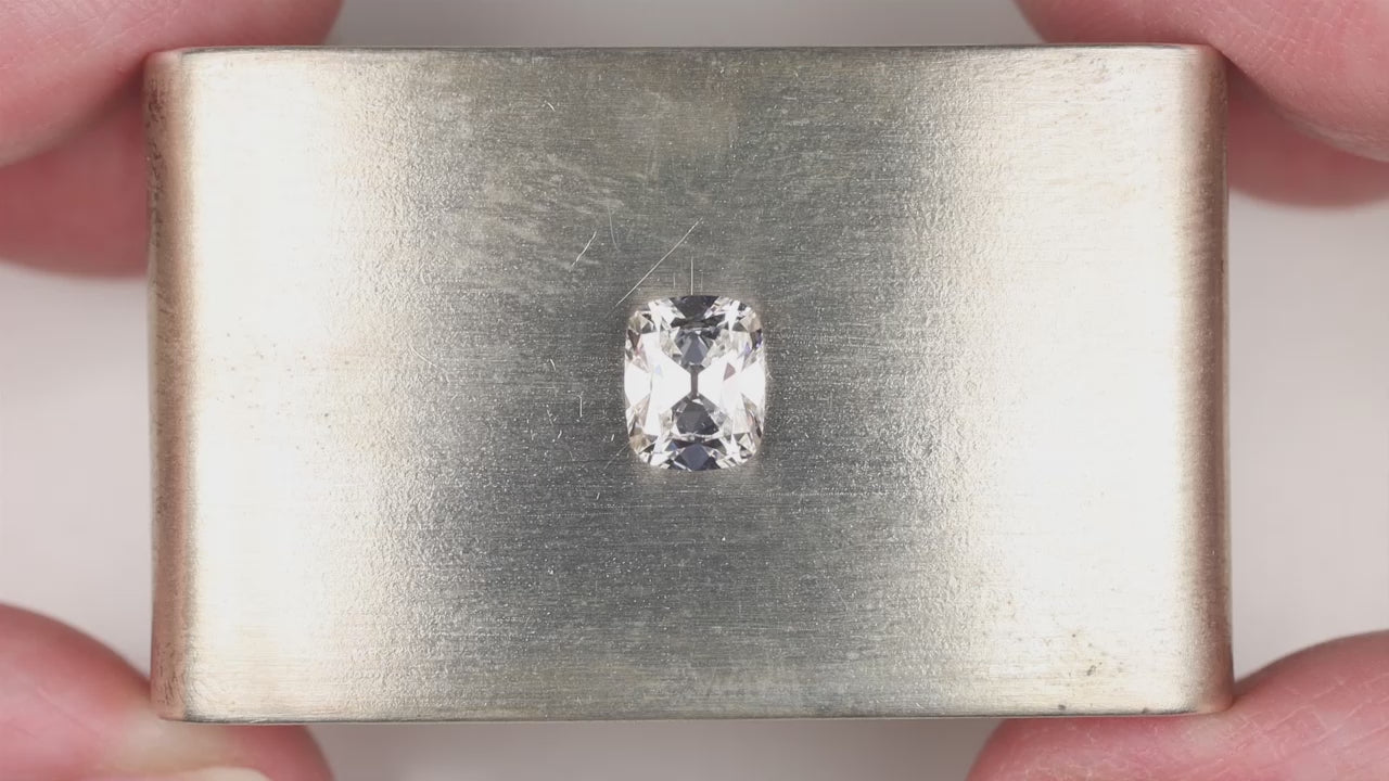 1 CARAT OLD MINE CUT LAB CREATED DIAMOND CERTIFIED D VS1 ELONGATED CUSHION 1ct