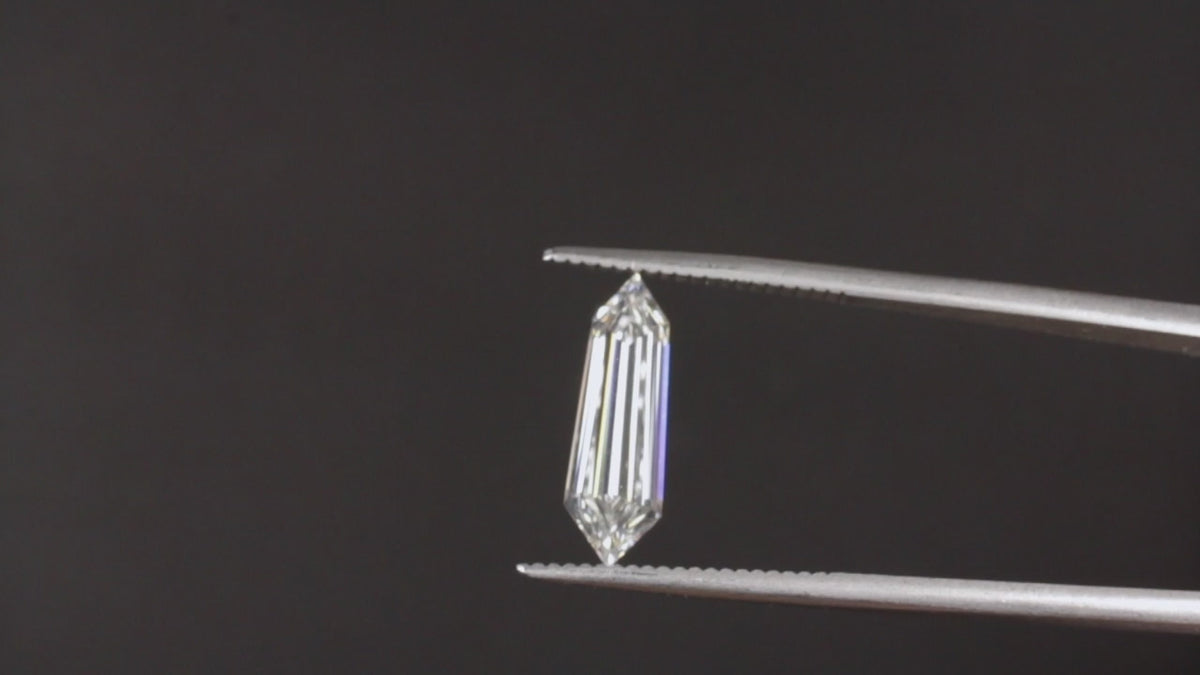 LAB CREATED 1.79c E VVS2 KITE SHAPE BULLET DIAMOND IGI CERTIFIED LOOSE GEOMETRIC