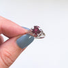 SKY BLUE TOPAZ STERLING SILVER RING VINTAGE STYLE SOLITAIRE FILIGREE ART DECO