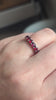 4.70ct RUBY ETERNITY RING 14k WHITE GOLD WEDDING BAND NATURAL RED CLASSIC SIMPLE