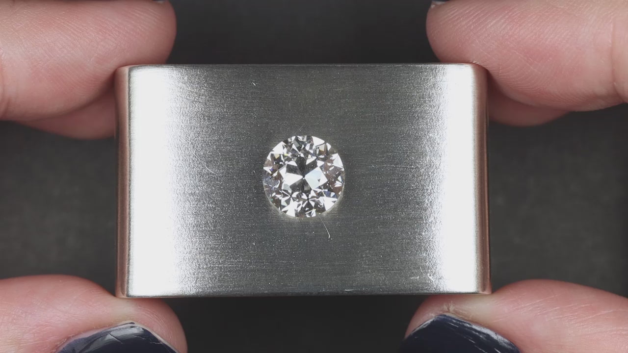 3 CARAT OLD EUROPEAN CUT LAB CREATED DIAMOND CERTIFIED F VVS2 VINTAGE STYLE