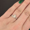 PAVE DIAMOND CLADDAGH RING PLATINUM YELLOW GOLD TRADITIONAL IRISH HEART CROWN