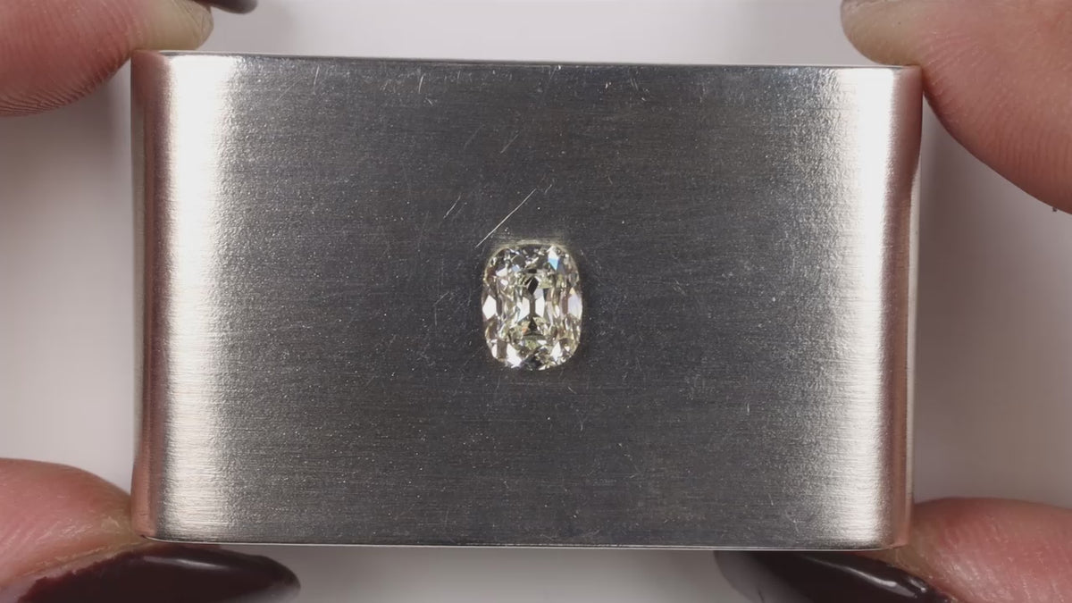 1.00ct L VS1 OLD MINE CUT DIAMOND GIA CERTIFIED LOOSE 1 CARAT VINTAGE STYLE 