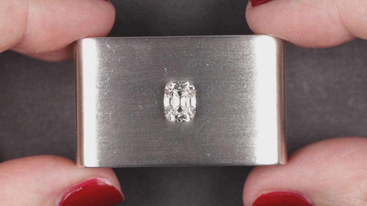 1.75 CARAT OLD MINE CUT DIAMOND GIA CERTIFIED I SI1 ELONGATED CUSHION BRILLIANT