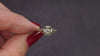 VINTAGE DIAMOND ENGAGEMENT RING OLD EUROPEAN CUT G VS2 FILIGREE 18k WHITE GOLD