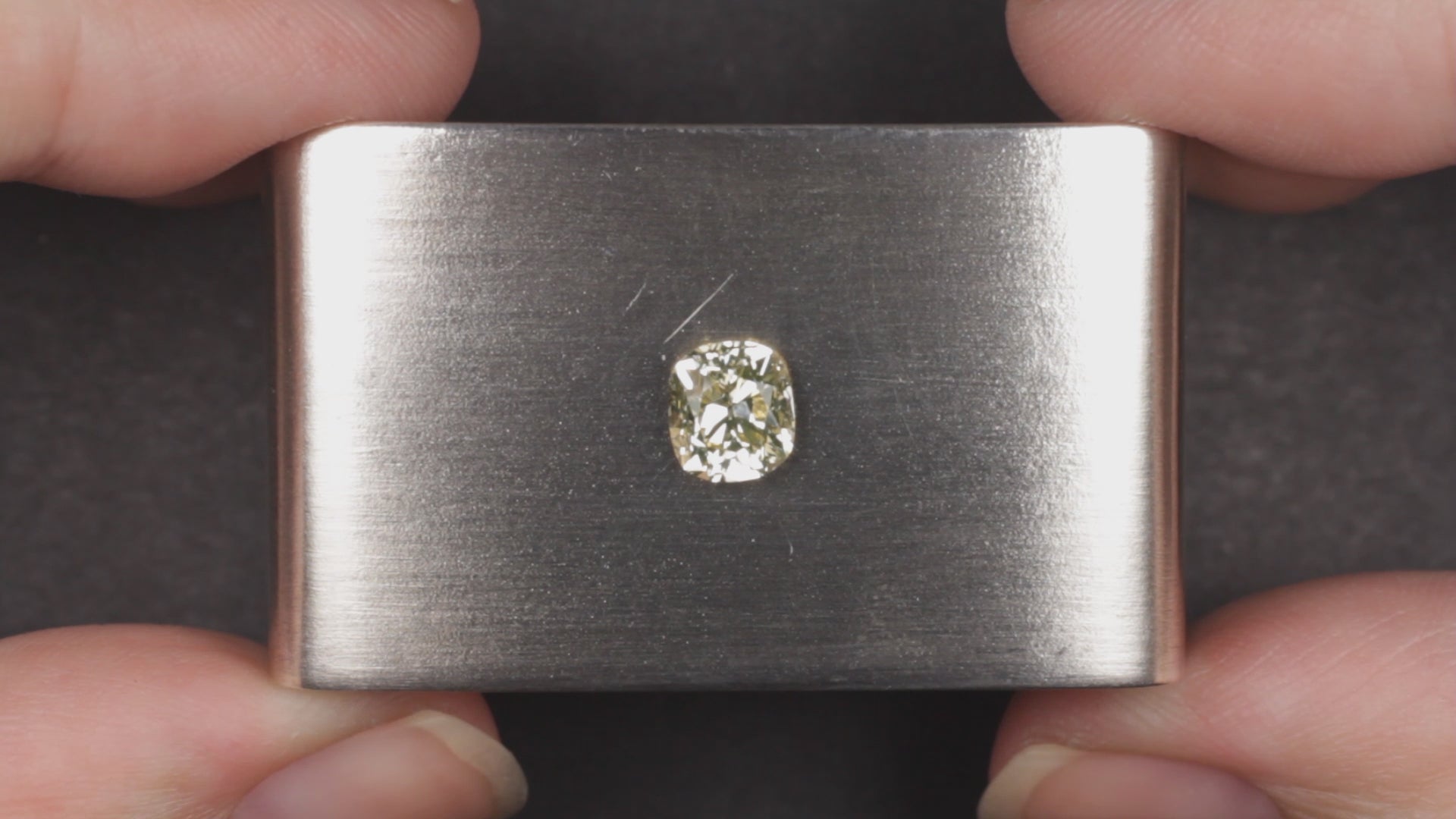 1.07ct OLD MINE CUT LOOSE DIAMOND W-Z FANCY YELLOW ANTIQUE CUSHION BRILLIANT