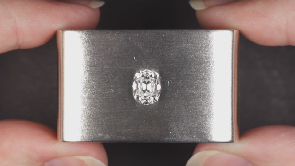 1.72ct OLD MINE CUT DIAMOND GIA CERTIFIED D SI1 ELONGATED CUSHION BRILLIANT