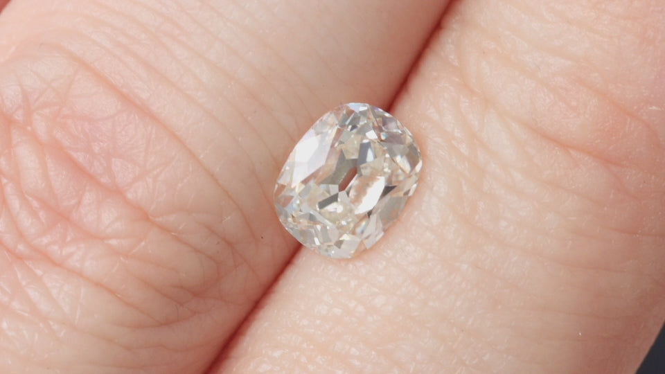 1.5 CARAT OLD MINE CUT DIAMOND GIA CERTIFIED I SI1 CUSHION BRILLIANT ELONGATED
