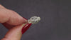 ART DECO DIAMOND SOLITAIRE RING OLD EUROPEAN CUT 18K WHITE GOLD VINTAGE FILIGREE