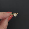 2/3ct OLD EUROPEAN CUT DIAMOND SOLITAIRE ENGAGEMENT RING CHAMPAGNE YELLOW GOLD
