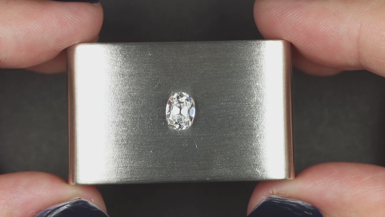 1 CARAT OLD MINE CUT DIAMOND GIA CERTIFIED D VS1 ELONGATED CUSHION BRILLIANT 1ct