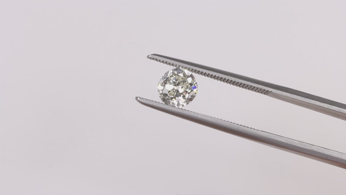 ANTIQUE 0.94ct OLD MINE CUT DIAMOND H-I SI1 ENGAGEMENT ESTATE LOOSE 6mm NATURAL