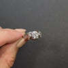 0.39ct VINTAGE DIAMOND RING MID CENTURY ILLUSION CLASSIC WHITE GOLD ENGAGEMENT