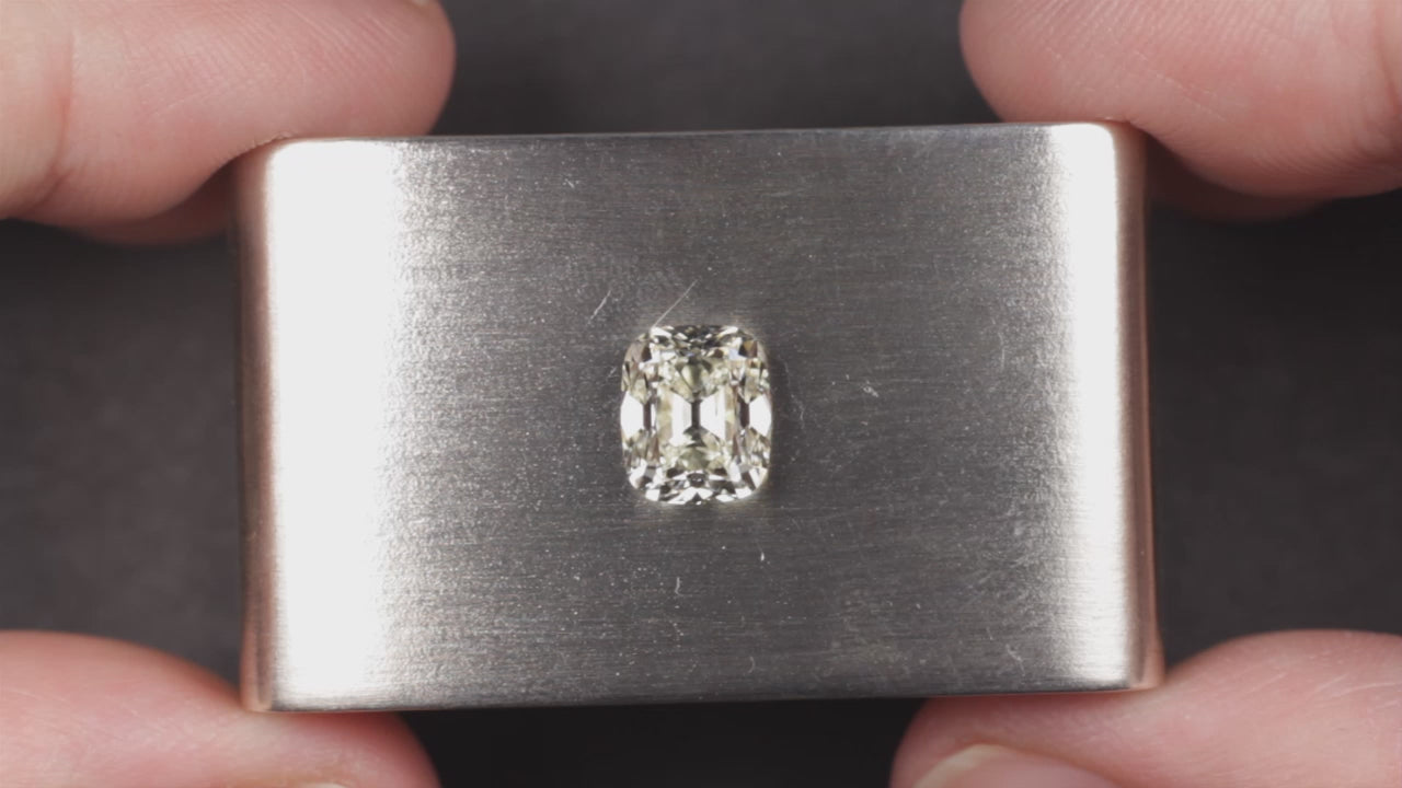 2 CARAT OLD MINE CUT DIAMOND GIA CERTIFIED L VVS2 ELONGATED CUSHION BRILLIANT