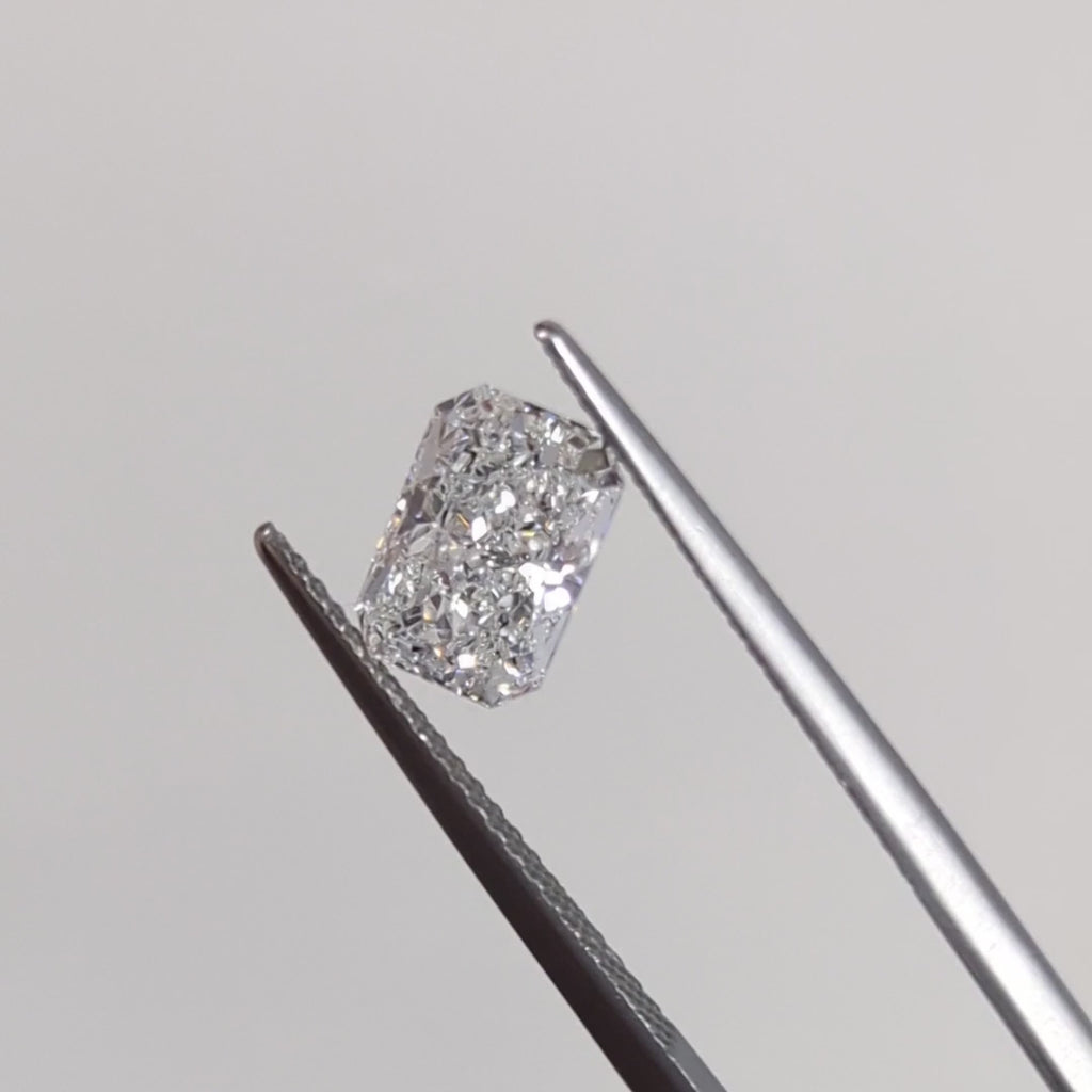 RADIANT CUT DIAMOND 1.76ct D-E SI2 LOOSE NATURAL ENGAGEMENT EARTH MINED 1.75ct