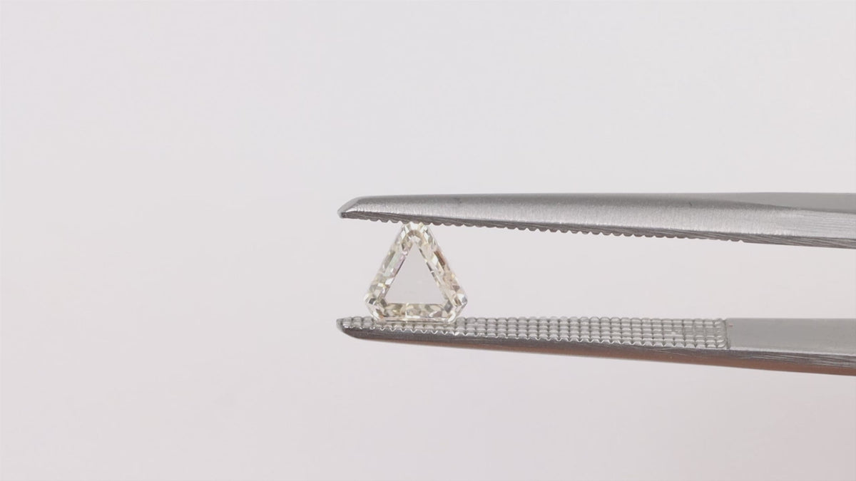 NATURAL 0.58ct L-M SI1 SHIELD SHAPE ROSE CUT DIAMOND 1/2 CARAT LOOSE GEOMETRIC