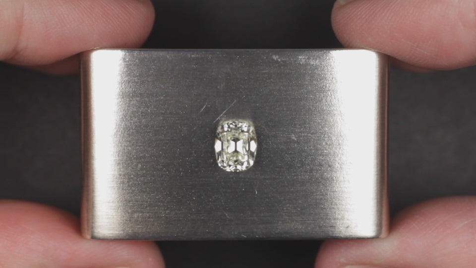 1.13ct OLD MINE CUT DIAMOND GIA CERTIFIED K VS1 ELONGATED CUSHION BRILLIANT