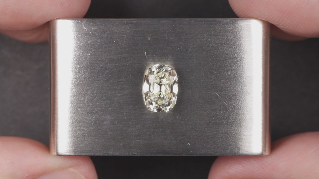 2 CARAT OLD MINE CUT DIAMOND GIA CERTIFIED M VS2 ANTIQUE STYLE ELONGATED CUSHION