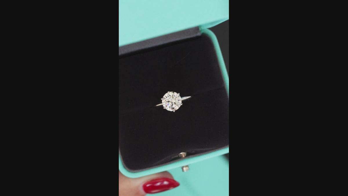AUTHENTIC TIFFANY & CO 2ct DIAMOND ENGAGEMENT RING SOLITAIRE 1.95 E VS1 PLATINUM